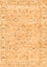 Serging Thickness of Machine Washable Persian Orange Traditional Area Rugs, wshtr2443org