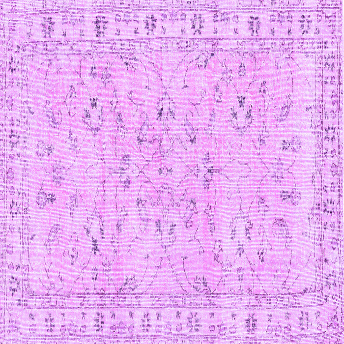 Square Persian Purple Traditional Rug, tr2443pur