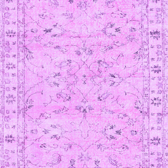 Machine Washable Persian Purple Traditional Area Rugs, wshtr2443pur