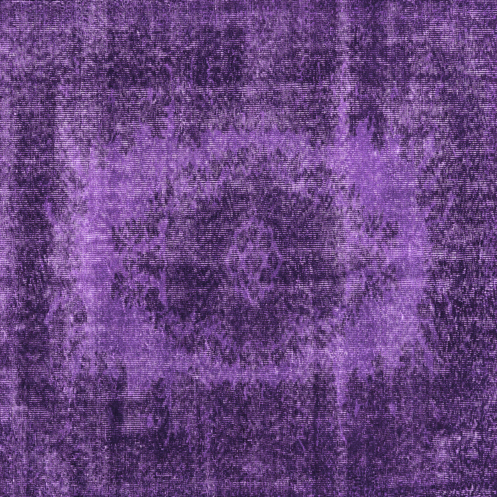 Square Machine Washable Persian Purple Traditional Area Rugs, wshtr2444pur