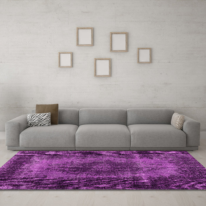 Machine Washable Persian Pink Traditional Rug in a Living Room, wshtr2444pnk
