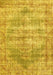 Machine Washable Persian Yellow Traditional Rug, wshtr2445yw