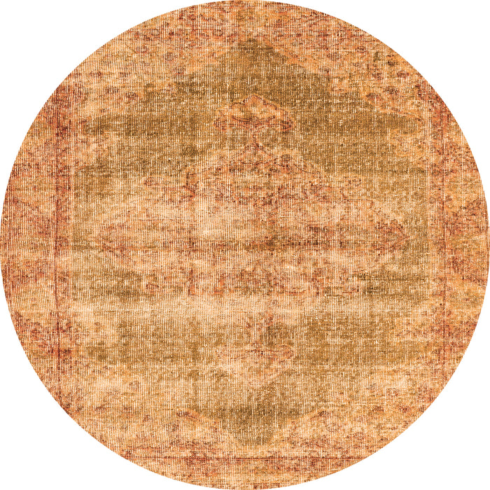 Square Persian Orange Traditional Rug, tr2445org