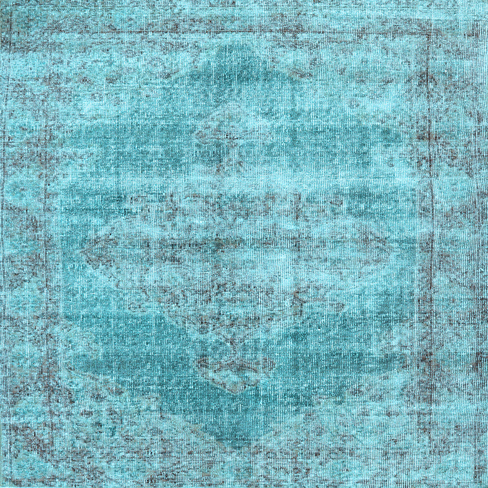 Square Persian Light Blue Traditional Rug, tr2445lblu