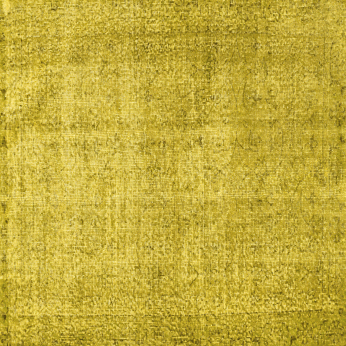 Square Persian Yellow Traditional Rug, tr2446yw