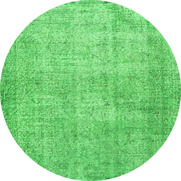 Square Persian Green Traditional Rug, tr2446grn