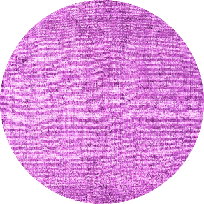 Round Persian Pink Traditional Rug, tr2446pnk
