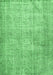 Machine Washable Persian Emerald Green Traditional Area Rugs, wshtr2446emgrn