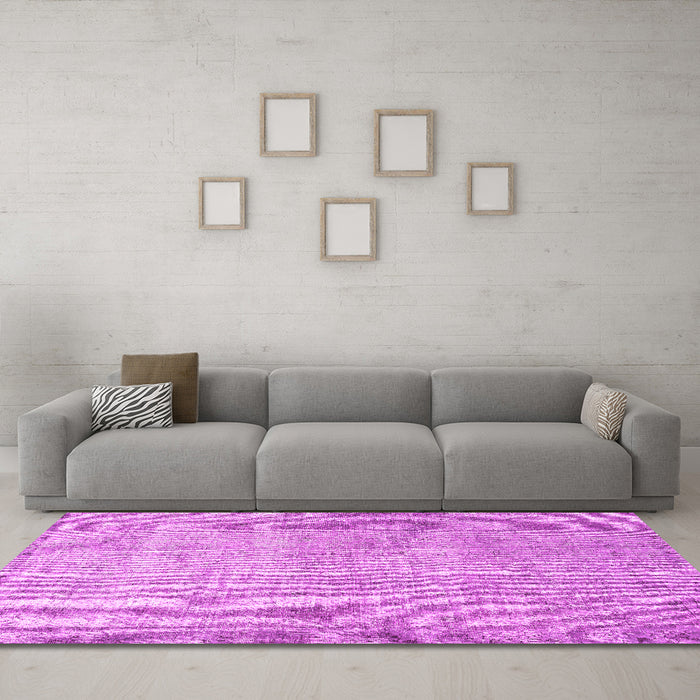 Machine Washable Persian Pink Traditional Rug in a Living Room, wshtr2446pnk