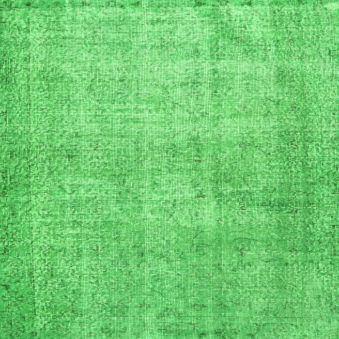 Round Machine Washable Persian Green Traditional Area Rugs, wshtr2446grn