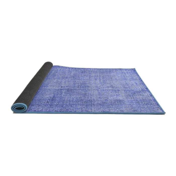 Sideview of Persian Blue Traditional Rug, tr2446blu