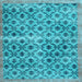 Square Machine Washable Persian Light Blue Traditional Rug, wshtr2447lblu