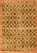 Serging Thickness of Machine Washable Persian Orange Traditional Area Rugs, wshtr2447org