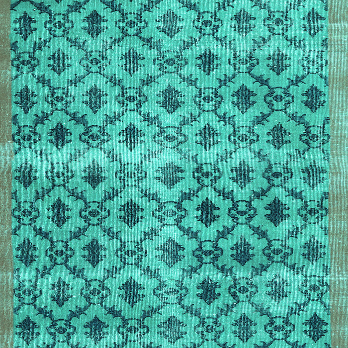 Machine Washable Persian Turquoise Traditional Area Rugs, wshtr2447turq