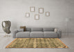 Machine Washable Persian Brown Traditional Rug in a Living Room,, wshtr2447brn