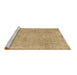 Sideview of Machine Washable Persian Brown Traditional Rug, wshtr2448brn