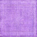 Square Persian Purple Traditional Rug, tr2448pur