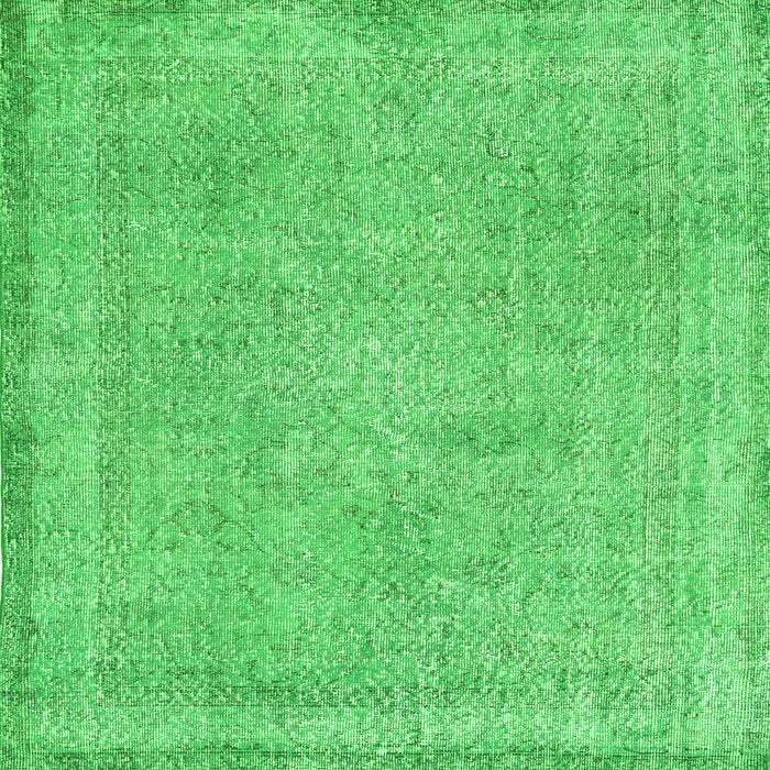 Serging Thickness of Persian Green Traditional Rug, tr2448grn