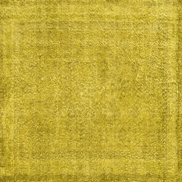 Square Persian Yellow Traditional Rug, tr2448yw