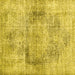 Square Persian Yellow Traditional Rug, tr2449yw