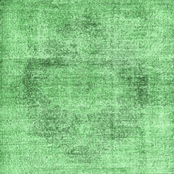 Square Persian Emerald Green Traditional Rug, tr2449emgrn