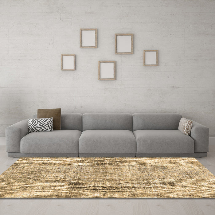 Machine Washable Persian Brown Traditional Rug in a Living Room,, wshtr2449brn