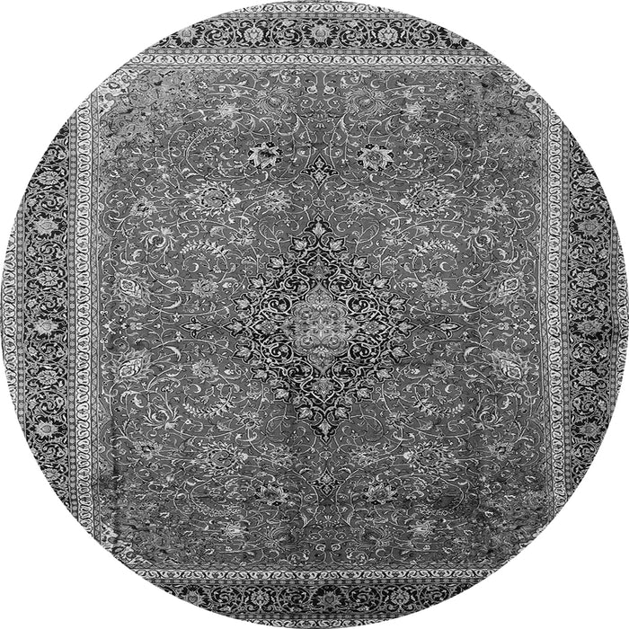 Square Medallion Gray Traditional Rug, tr244gry