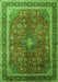 Medallion Green Traditional Rug, tr244grn