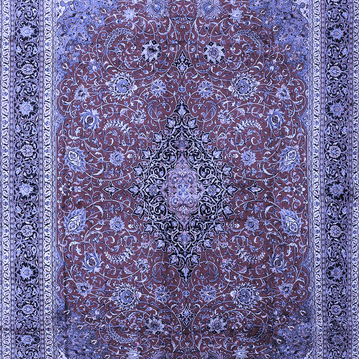 Medallion Blue Traditional Rug, tr244blu