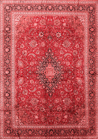 Medallion Red Traditional Rug, tr244red