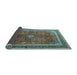 Sideview of Medallion Light Blue Traditional Rug, tr244lblu