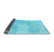 Sideview of Persian Light Blue Traditional Rug, tr2450lblu