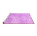 Sideview of Machine Washable Persian Pink Traditional Rug, wshtr2450pnk