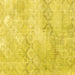 Square Persian Yellow Traditional Rug, tr2450yw