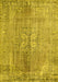 Machine Washable Persian Yellow Traditional Rug, wshtr2451yw