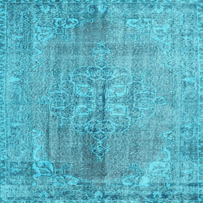 Square Persian Light Blue Traditional Rug, tr2451lblu