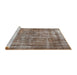 Sideview of Machine Washable Traditional Sepia Brown Rug, wshtr2452