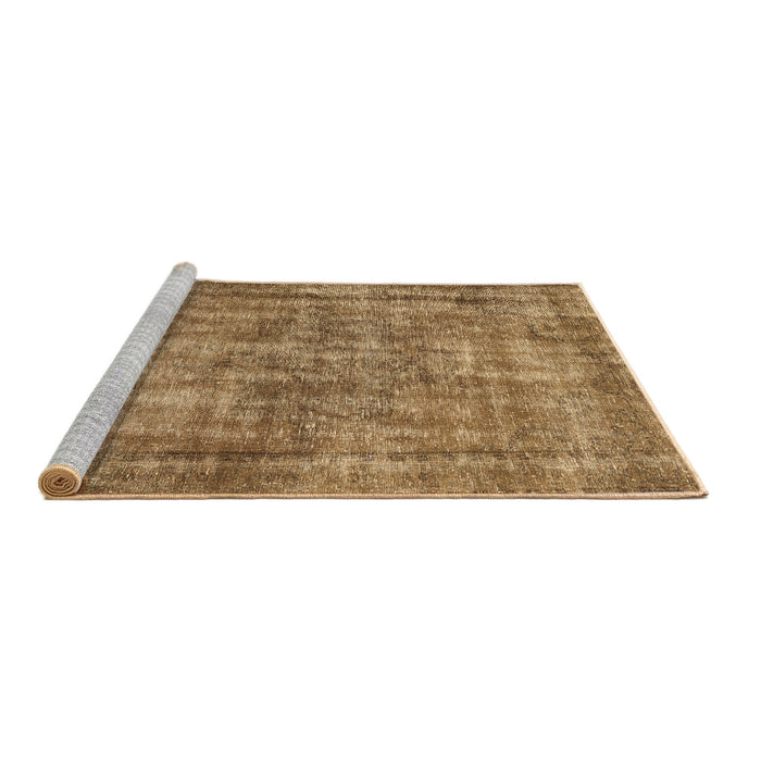 Sideview of Machine Washable Persian Brown Traditional Rug, wshtr2452brn