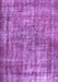 Machine Washable Persian Purple Traditional Area Rugs, wshtr2452pur