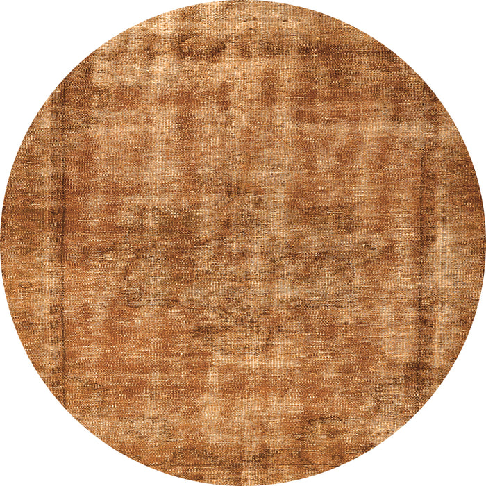 Square Persian Orange Traditional Rug, tr2452org