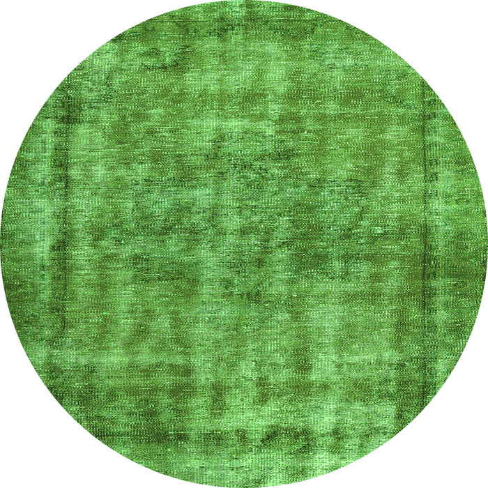 Square Persian Green Traditional Rug, tr2452grn