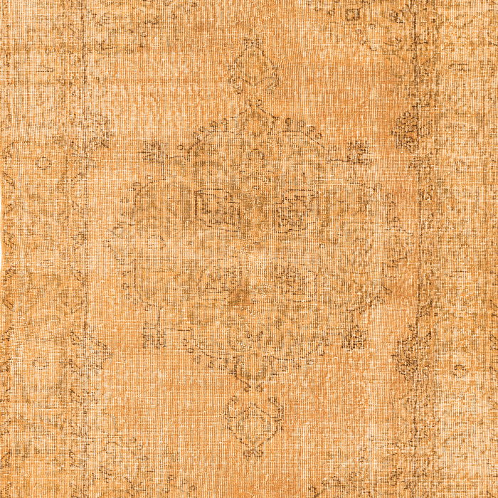 Serging Thickness of Machine Washable Persian Orange Traditional Area Rugs, wshtr2453org