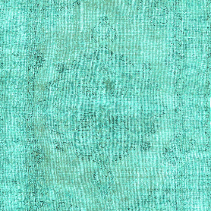 Machine Washable Persian Turquoise Traditional Area Rugs, wshtr2453turq