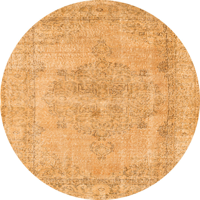 Square Persian Orange Traditional Rug, tr2453org