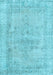 Machine Washable Persian Light Blue Traditional Rug, wshtr2453lblu