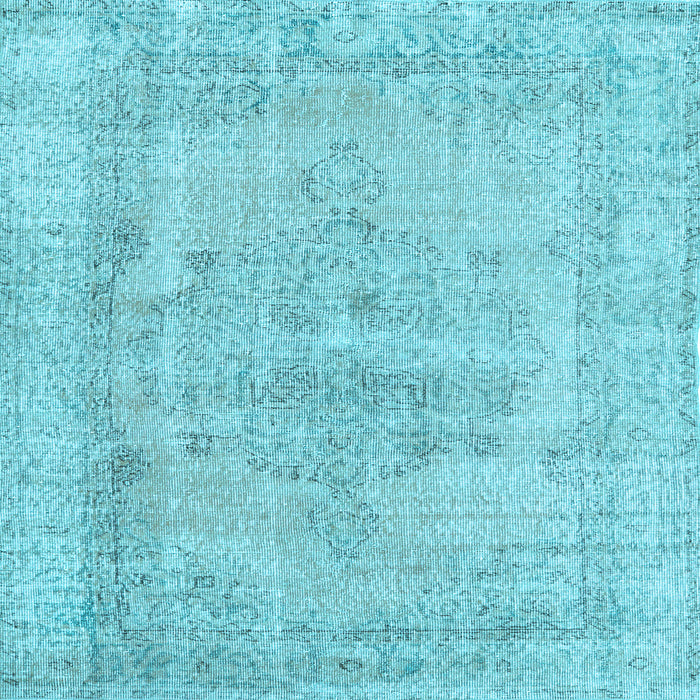 Square Persian Light Blue Traditional Rug, tr2453lblu
