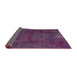 Sideview of Traditional Plum Purple Persian Rug, tr2454