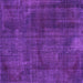 Square Machine Washable Persian Purple Bohemian Area Rugs, wshtr2454pur