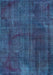 Machine Washable Persian Light Blue Bohemian Rug, wshtr2454lblu