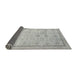 Sideview of Traditional Gunmetal Gray Persian Rug, tr2455